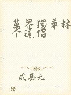 万界独尊林枫几个道侣