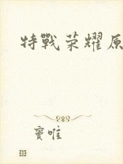 特战荣耀原著