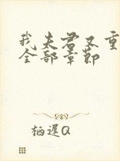 我夫君又重生了全部章节