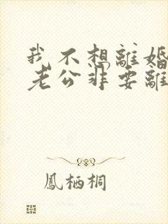 我不想离婚但是老公非要离婚我该怎么办