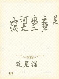 山河恋之美人无泪大玉儿封面