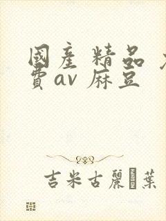 国产 精品 免费av 麻豆