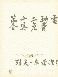 第十二秒电视剧全集免费封面