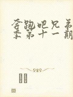 奔跑吧兄弟第八季第十一期