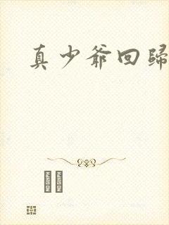 真少爷回归短剧