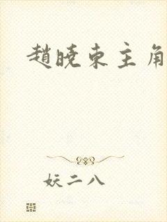 赵晓东主角小说