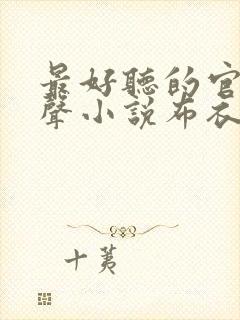 最好听的官场有声小说布衣