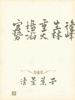 官场重生后我权势滔天林峰全文小说封面