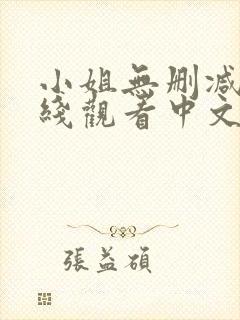 小姐无删减版在线观看中文