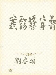 安知晓作品:总裁的替身前妻小说完整