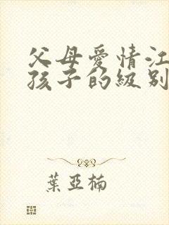 父母爱情江德福孩子的级别