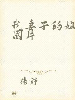 我妻子的姐姐韩国片