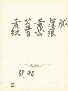 舌苔黄厚腻有裂纹有齿痕