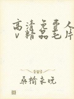 高清免费人妻aⅴ精品毛片封面