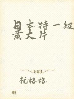 日本特一级av黄大片封面