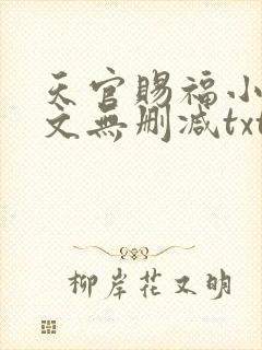天官赐福小说全文无删减txt