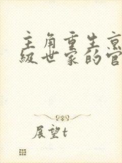 主角重生京城顶级世家的官场小说