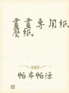 画画专用纸是什么纸