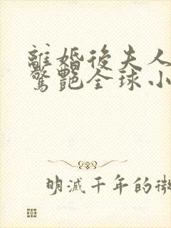 离婚后夫人携崽惊艳全球小说下载