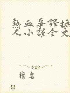 热血争锋抚琴的人小说全文免费阅读正版封面