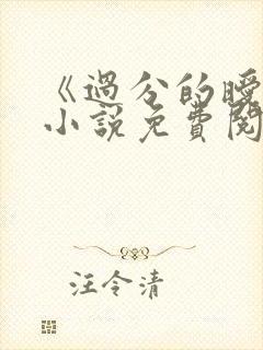 《过分的暧昧》小说免费阅读全文封面