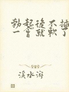 勃起后不插入过一会就软了