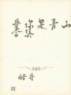 爱你是青山不语合集封面