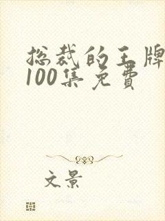 总裁的王牌保镖100集免费封面