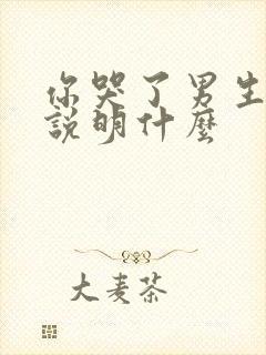 你哭了男生哄你说明什么封面