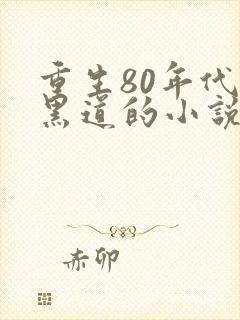 重生80年代混黑道的小说封面
