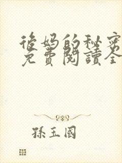 后妈的秘密小说免费阅读全文无弹窗封面