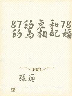 87的兔和78的马相配婚姻如何