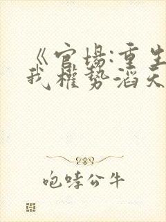 《官场:重生后我权势滔天》免费阅读封面