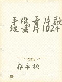 手机看片欧美一级黄片1024