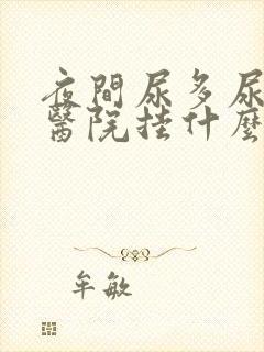 夜间尿多尿频去医院挂什么科