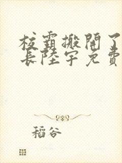 校霸搬开了小班长陆宇免费阅读林晏封面