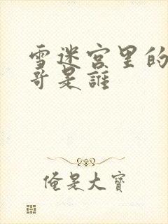 雪迷宫里的小马哥是谁封面