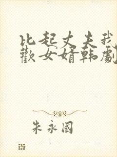 比起丈夫我更喜欢女婿韩剧封面