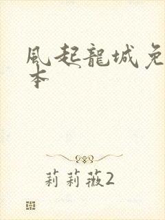 风起龙城免费完本