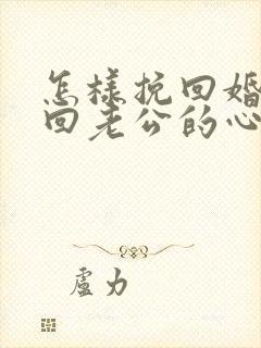 怎样挽回婚姻挽回老公的心封面