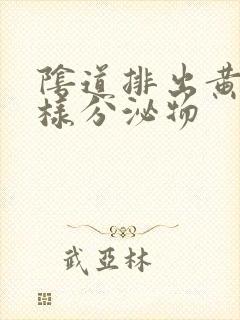 阴道排出黄色水样分泌物