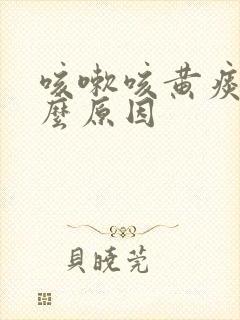 咳嗽咳黄痰是什么原因