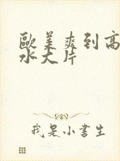 欧美爽到高潮喷水大片