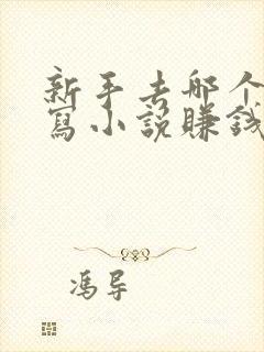 新手去哪个平台写小说赚钱