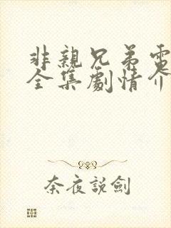 非亲兄弟电视剧全集剧情介绍