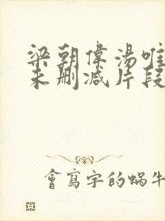 梁朝伟汤唯色戒未删减片段封面