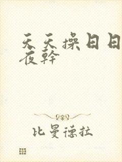 天天操日日操夜夜干