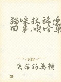 猫咪拉稀便怎么回事,吃啥药