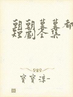 朝朝暮暮都是你短剧全集