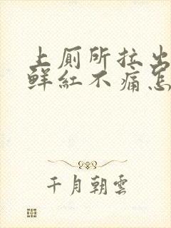 上厕所拉出血,鲜红不痛怎么办